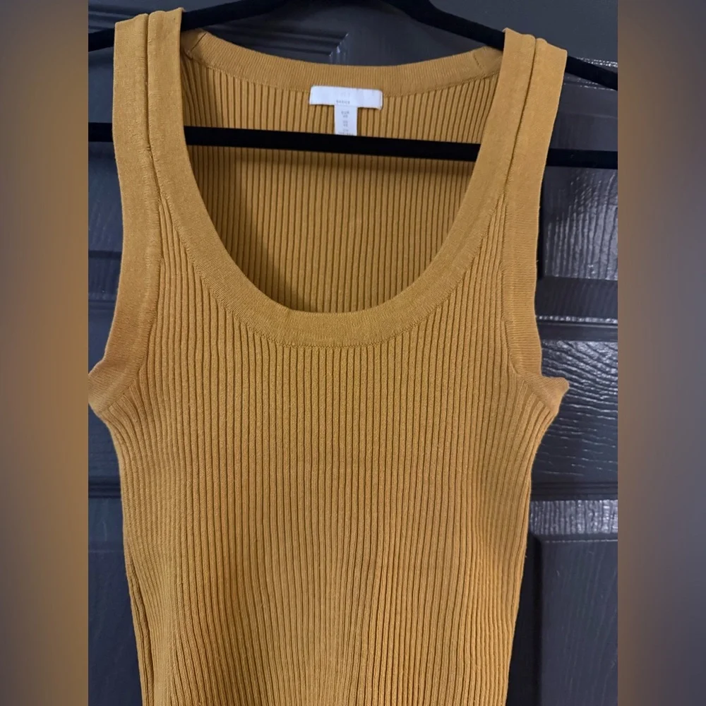 H&M Yellow Ribbed Tank Top - Picture 2 of 2